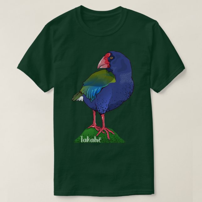 Takahe NZ Bird T-Shirt (Design Front)