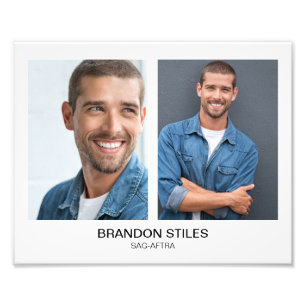 Take 2 Acting Headshot 8x10 Double Photo Print