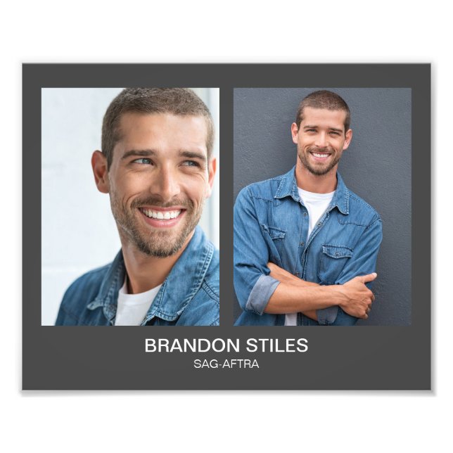 Take 2 Acting Headshot 8x10 Double Photo Print (Front)