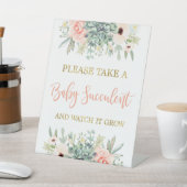 Take a baby succulent pedestal sign (In SItu)