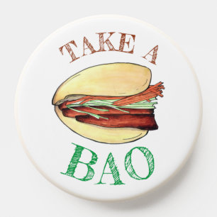 TAKE A BAO Pork Belly Bun Chinese Taiwanese Food PopSocket