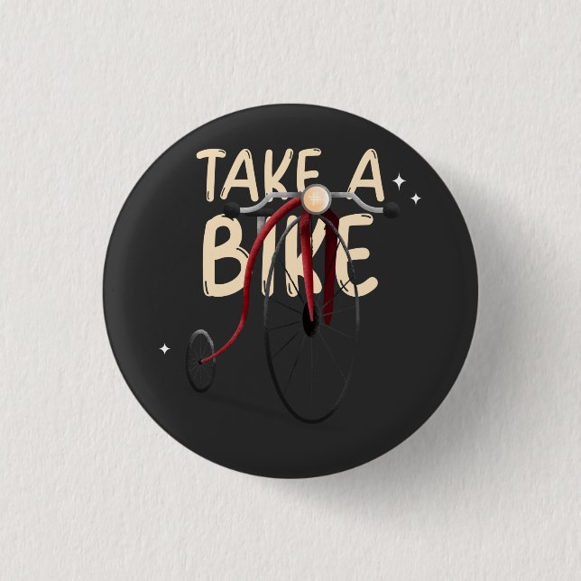 Take A Bike  Button (Front)