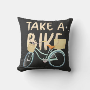 Take A Bike Throw Pillow