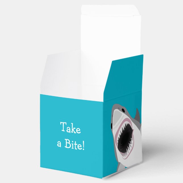 Take a Bite - Great White Shark Funny Favor Boxes (Opened)
