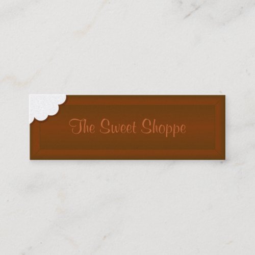 Take a Bite of Chocolate Mini Business Card