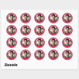 Take a Bite out of Poverty and Crime Photo Classic Round Sticker
