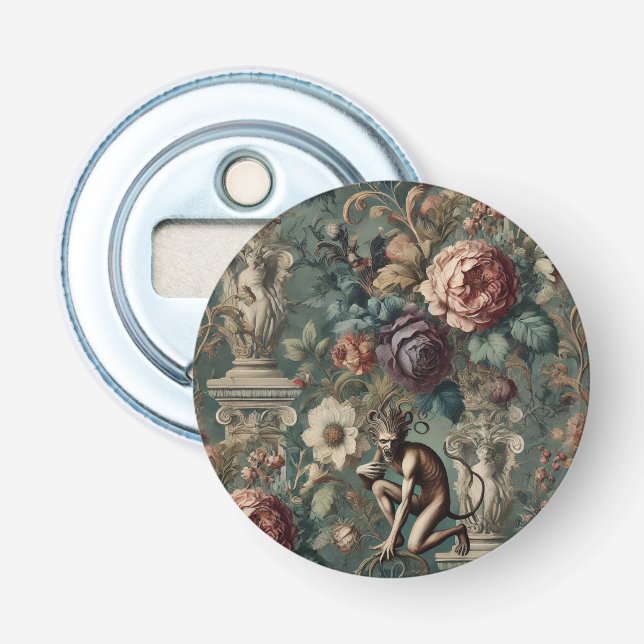 Take a Bow – Gothic Floral Design Bottle Opener (Front)