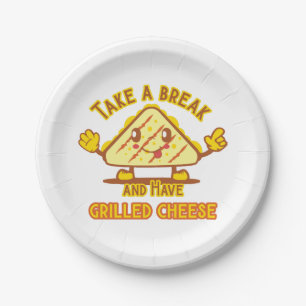 Take a Break and Have Grilled Cheese Paper Plates