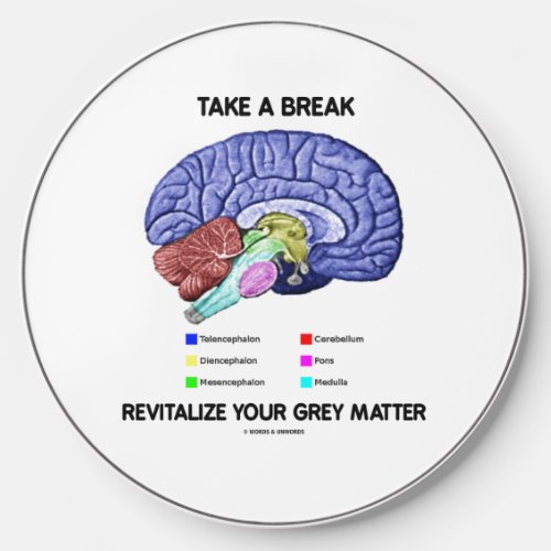 Take A Break Revitalize Your Grey Matter Brain Wireless Charger