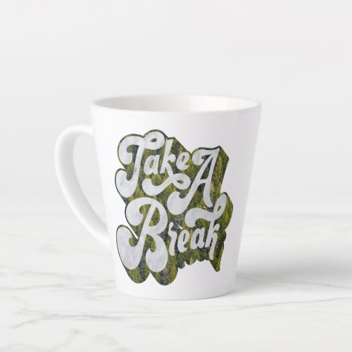 Take a Break  Stone and Trees Latte Mug