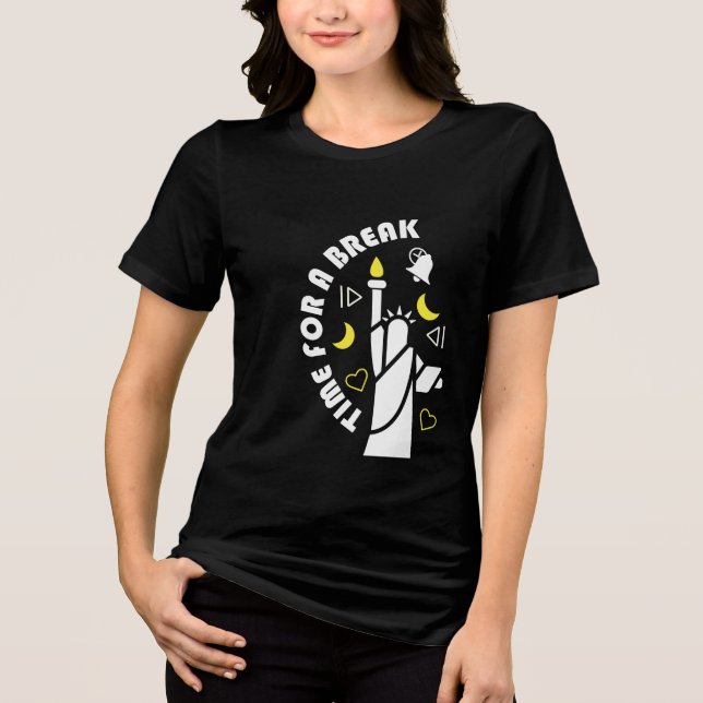 Take A Break Tri-Blend Shirt (Front)