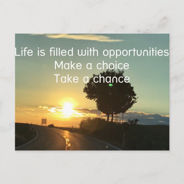 Take a chance postcard (Front)