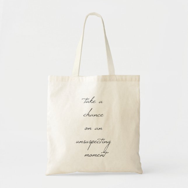 Take A Chance Tote Bag (Front)