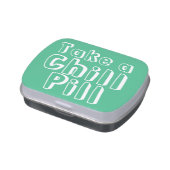Take a Chill Pill Mint/Candy Container Jelly Belly Candy Tin (Side)