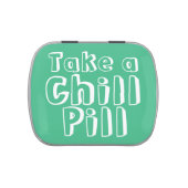 Take a Chill Pill Mint/Candy Container Jelly Belly Candy Tin (Top)