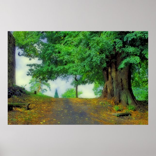 Take a deep breath! Enchanting landscape Poster (Front)