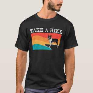 Take A Hike Boston Terrier Graphic Hiking  1 T-Shirt