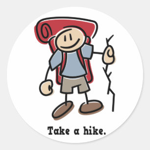 Take a Hike Classic Round Sticker