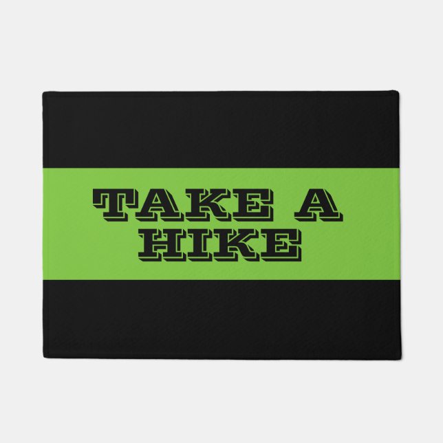 Take a Hike Crotchety Door Mat (Front)