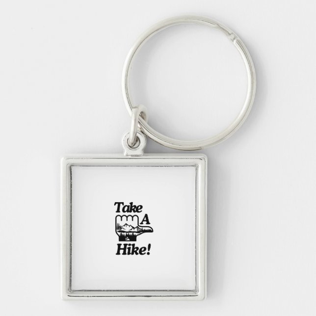 Take A Hike  Keychain (Front)