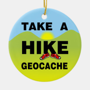 Take A Hike Landscape Ceramic Ornament