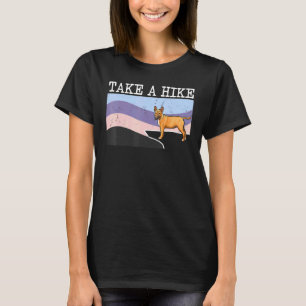 Take A Hike Miniature Bull Terrier Graphic Hiking T-Shirt