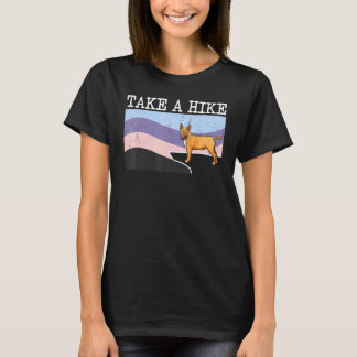 Take A Hike Miniature Bull Terrier Graphic Hiking T-Shirt
