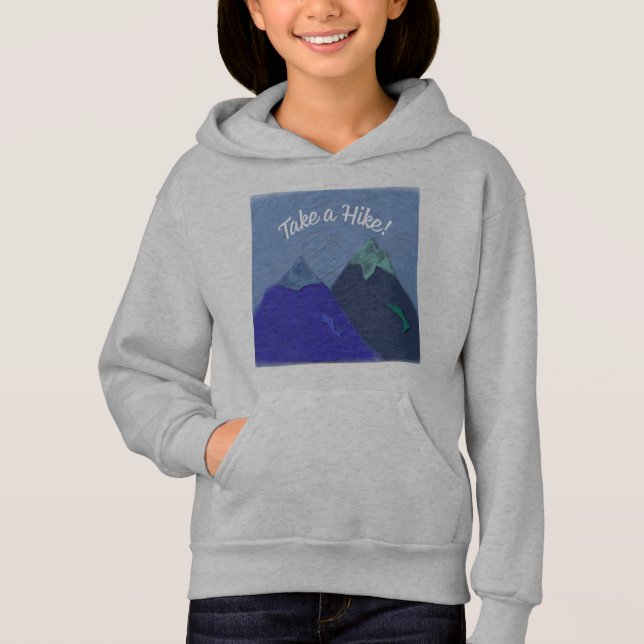 Take a Hike Mountain Design Hoodie (Front)