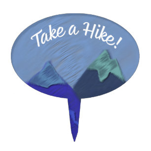 Take a Hike Mountain Peak Cake Topper