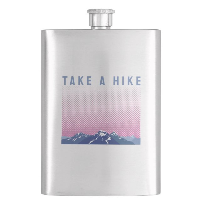 Take a Hike / Outdoor  Adventure Flask (Front)