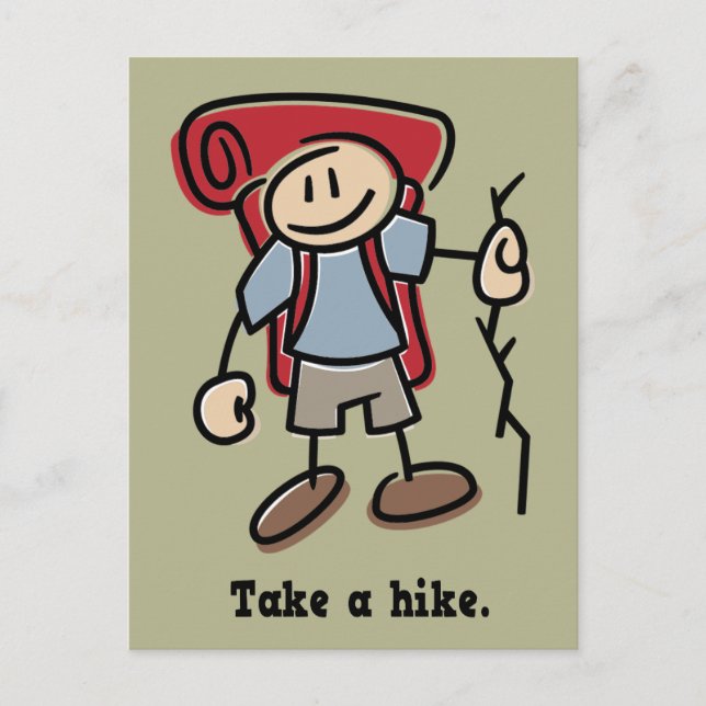 Take a Hike Postcard (Front)