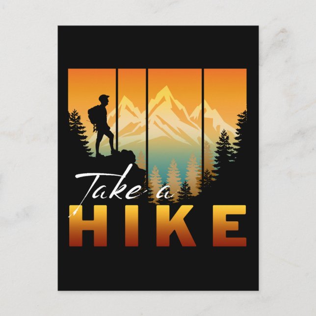 Take A Hike Postcard (Front)