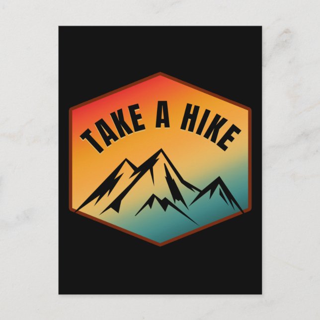 TAKE A HIKE POSTCARD (Front)