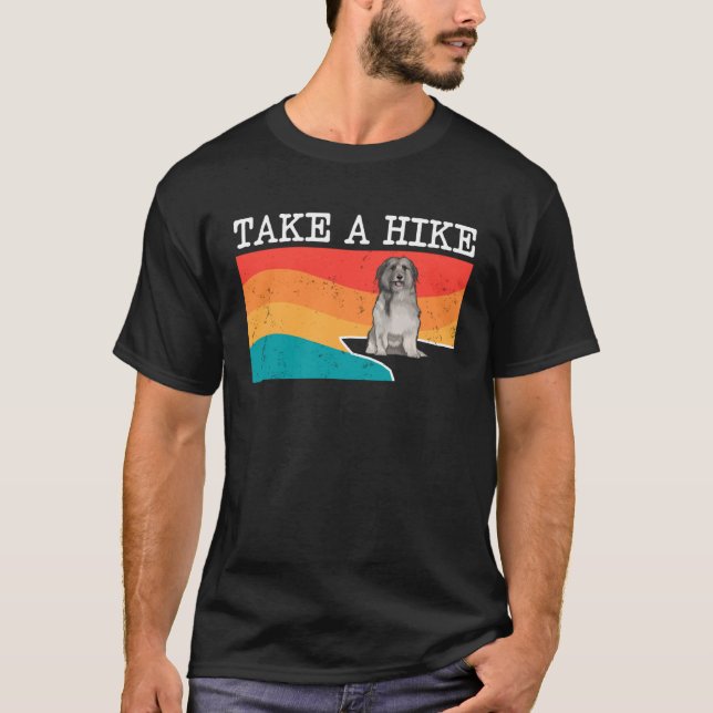 Take A Hike Pyrenean Shepherd Graphic Hiking T-Shirt (Front)