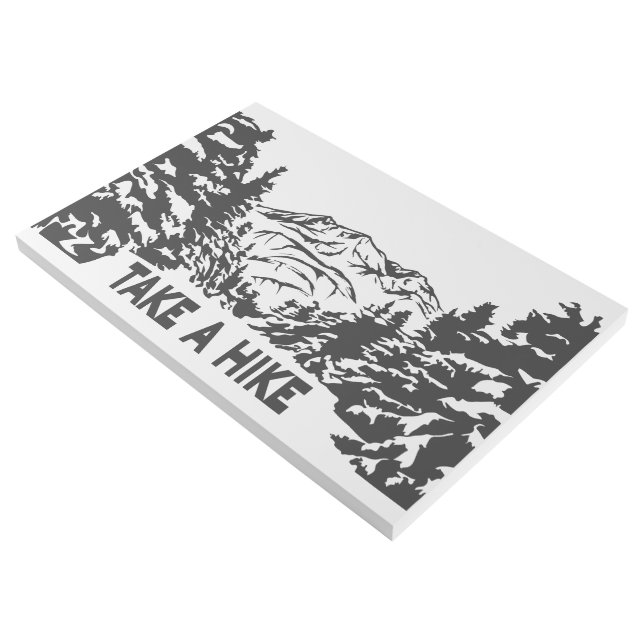 Take a Hike quote monochrome mountain landscape Gallery Wrap (3/4)