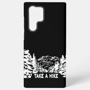 Take a Hike quote monochrome mountain landscape Samsung Galaxy S22 Ultra Case