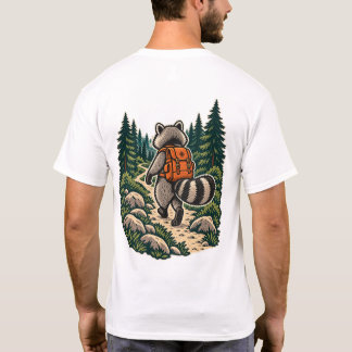 Take A Hike Raccoon Hiker Vintage Outdoor Tee