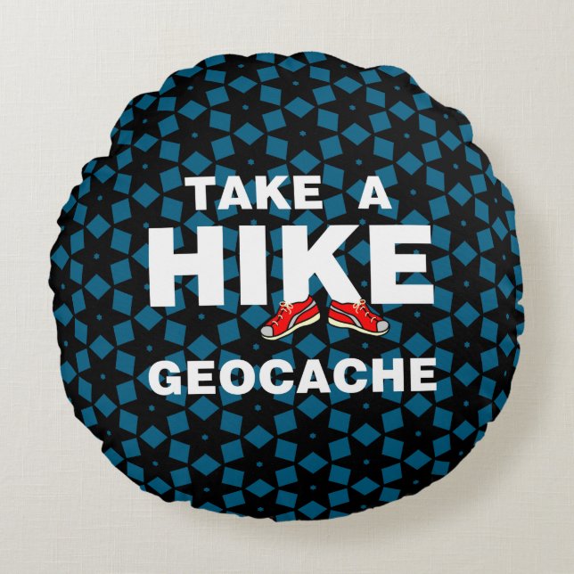 Take A Hike Round Pillow (Front)