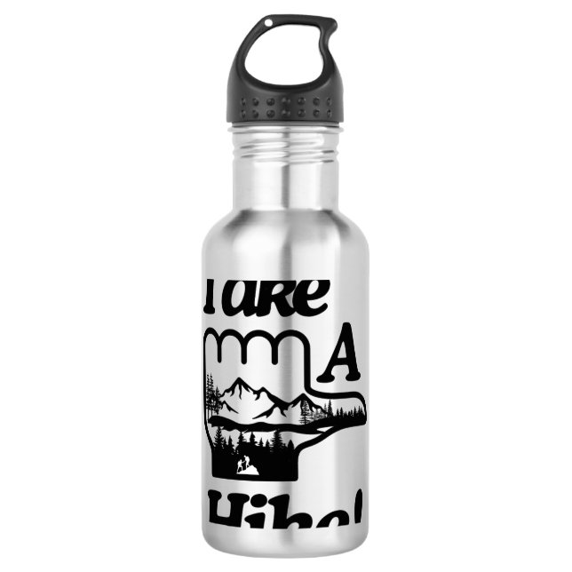Take A Hike  Stainless Steel Water Bottle (Front)
