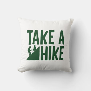 Take A Hike Throw Pillow