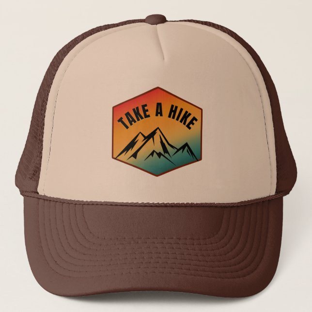 TAKE A HIKE TRUCKER HAT (Front)
