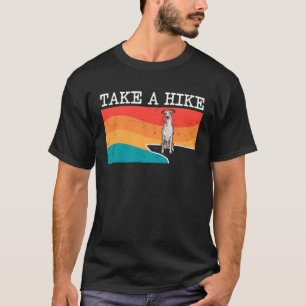 Take A Hike Whippet Graphic Hiking T-Shirt