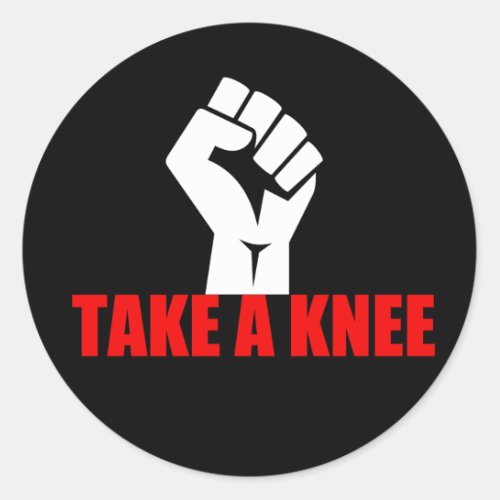 Take a Knee Classic Round Sticker