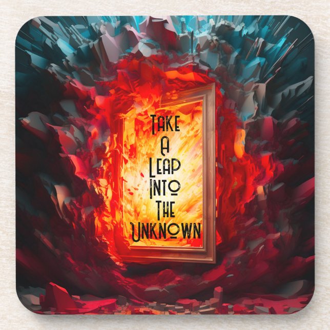 Take A Leap Beverage Coaster (Front)