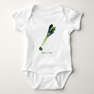 take a leek - light baby bodysuit