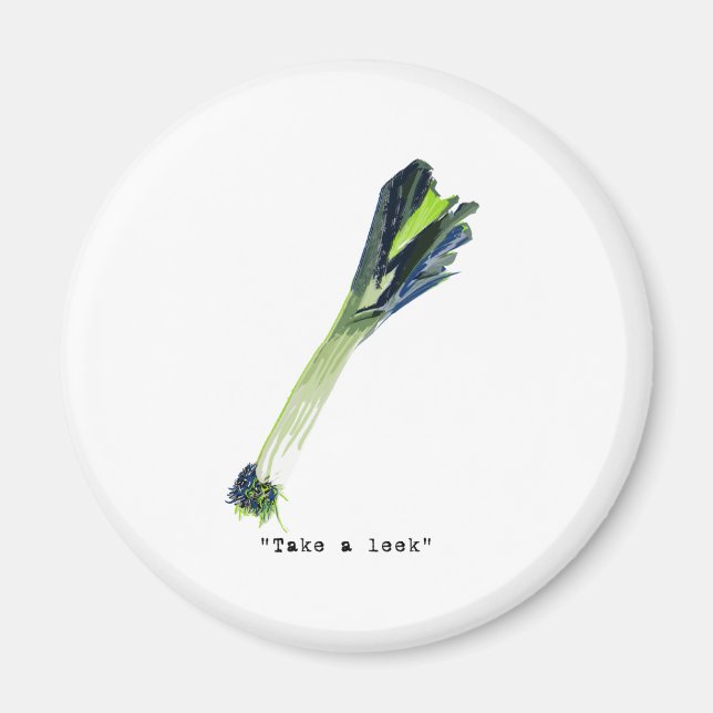 take a leek - light magnet (Front)