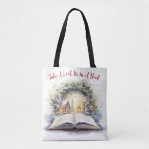 Take A Look It's In A Book Tote Bag