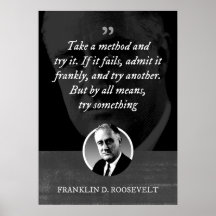 Take a method and try it. If it fails, admit it