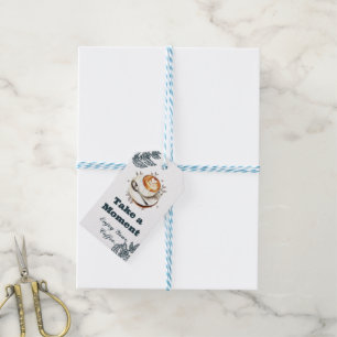 Take a Moment Coffee Latte Art Gift Tag