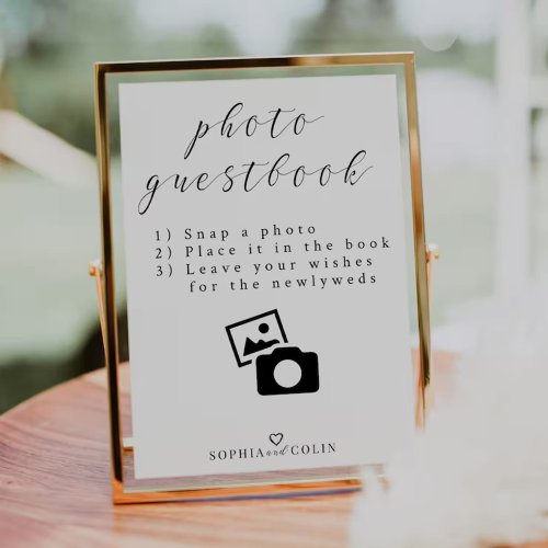 Take A Photo Wedding Sign